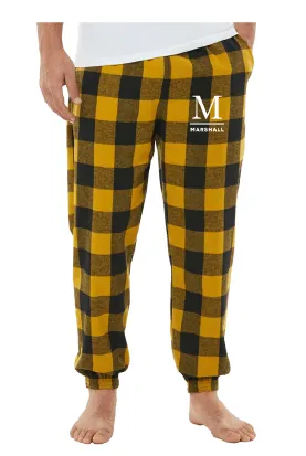 13) #8810 BURNSIDE FLANNEL JOGGER /  GOLD & BLACK