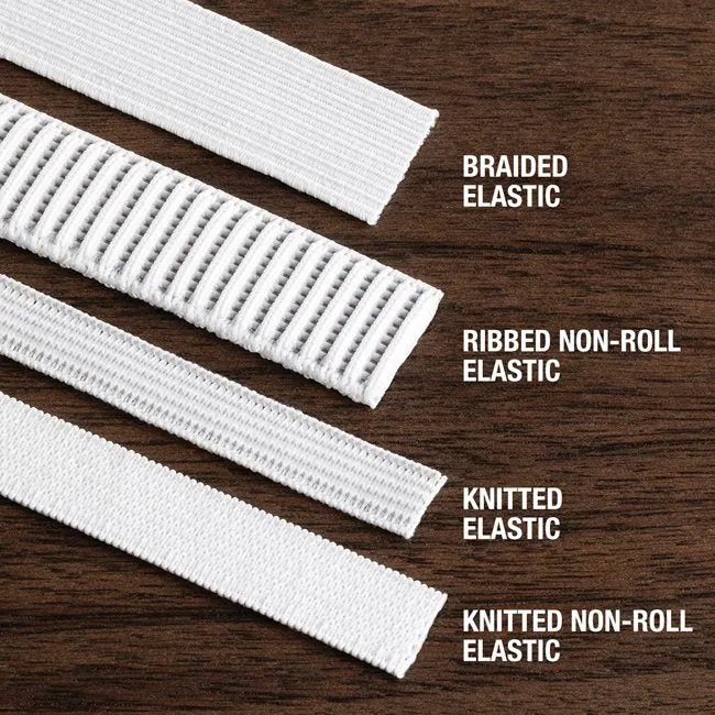 1" Black Elastic - Various