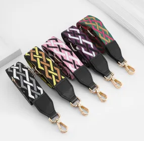 3.7cm Width pure color Canvas with Celemence Leather cross body for Kelly bag, Adjustable canvas bag strap,shoulder bag strap