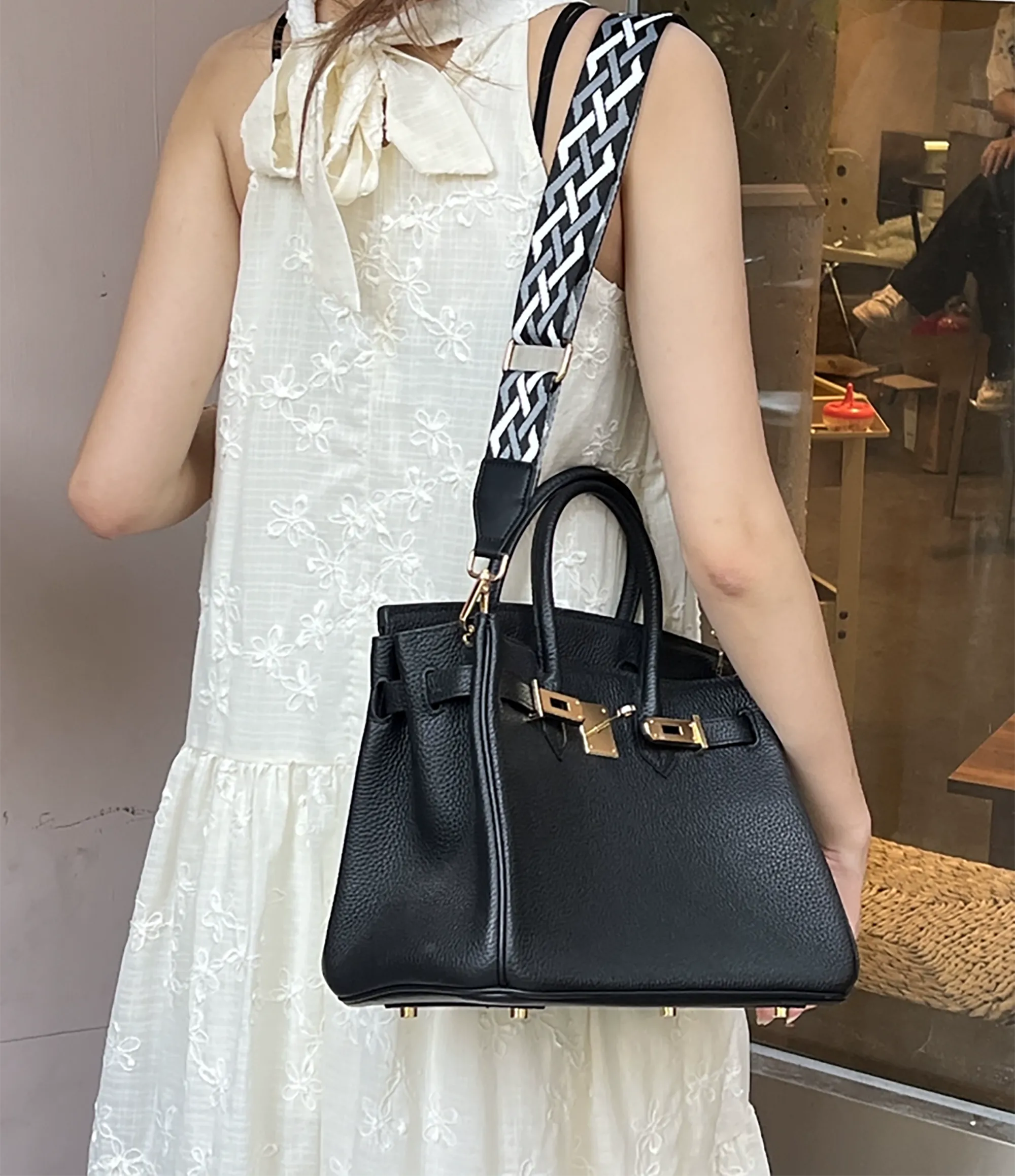 3.7cm Width pure color Canvas with Celemence Leather cross body for Kelly bag, Adjustable canvas bag strap,shoulder bag strap