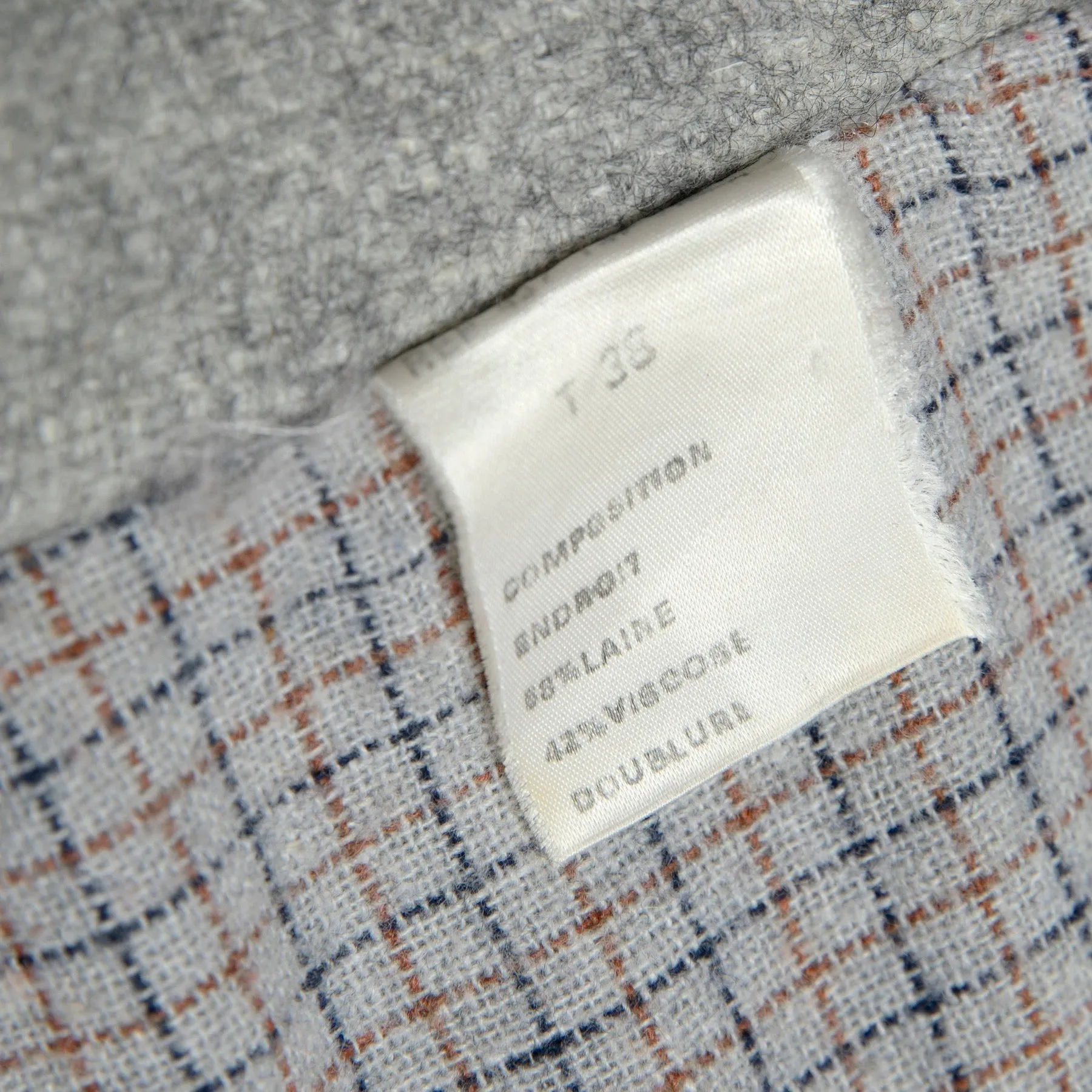 70s Brushed Wool Hopsack Flight Jacket