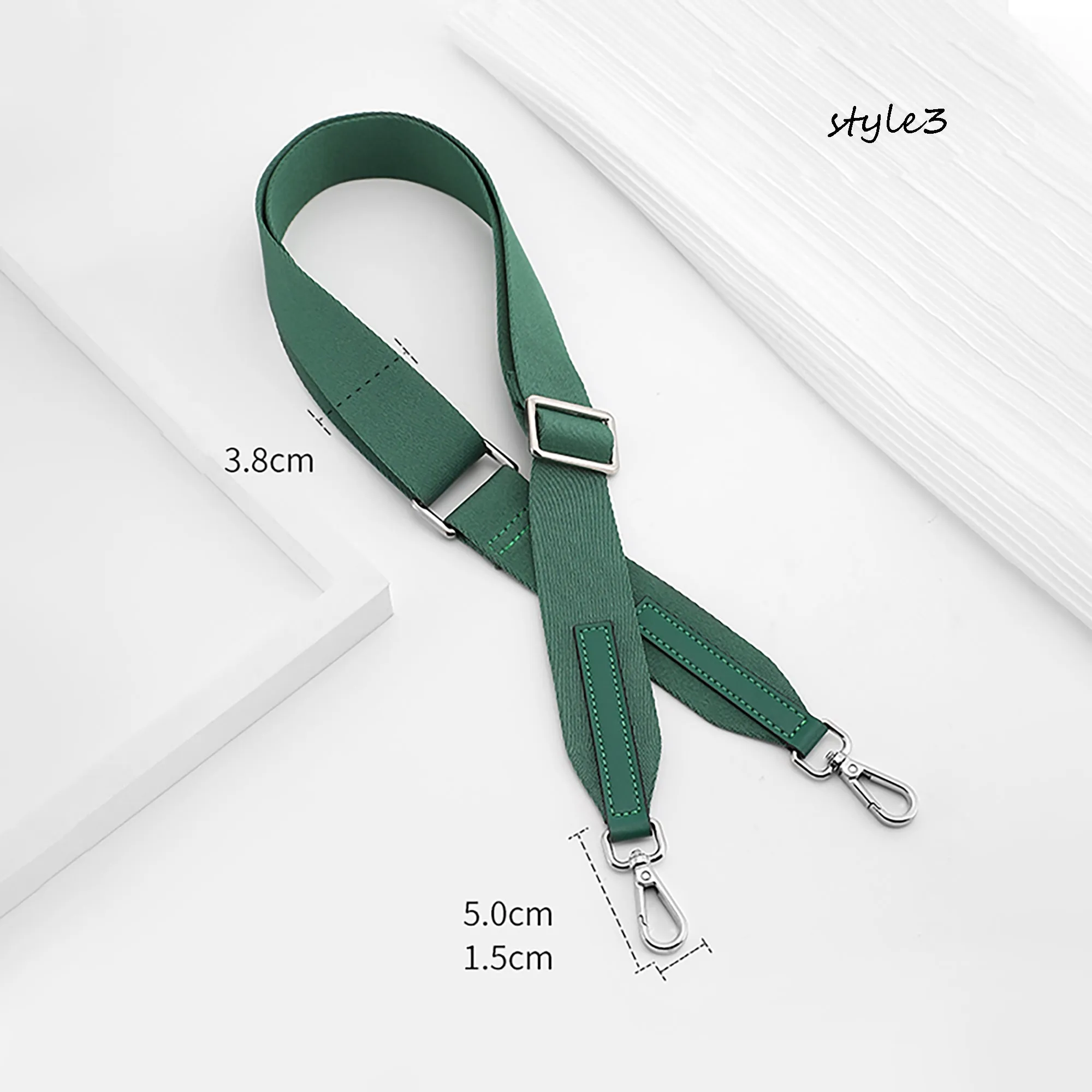 Adjustable style shoulder strap for transforming a backpack into a canvas crossbody bag, wide shoulder strap