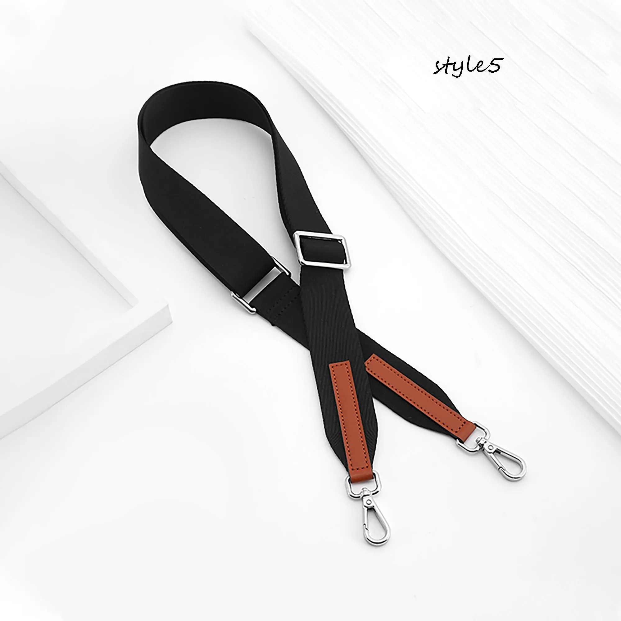 Adjustable style shoulder strap for transforming a backpack into a canvas crossbody bag, wide shoulder strap