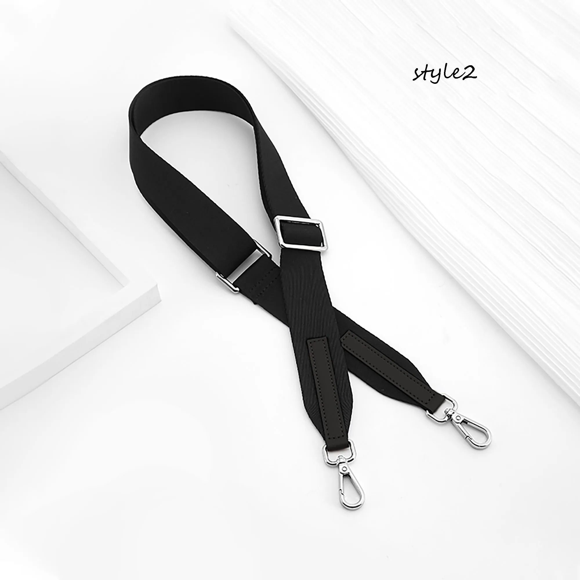 Adjustable style shoulder strap for transforming a backpack into a canvas crossbody bag, wide shoulder strap
