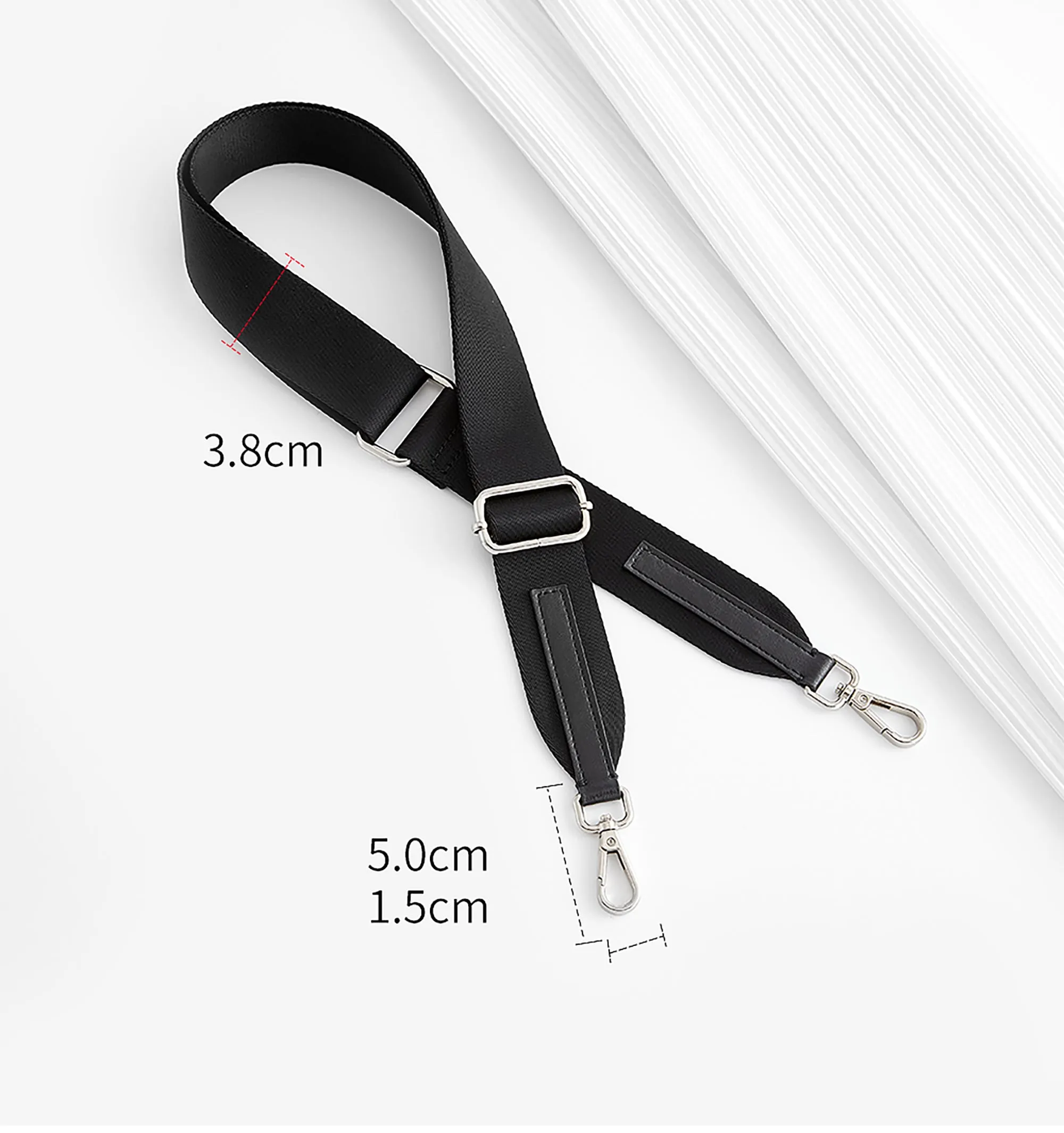 Adjustable style shoulder strap for transforming a backpack into a canvas crossbody bag, wide shoulder strap