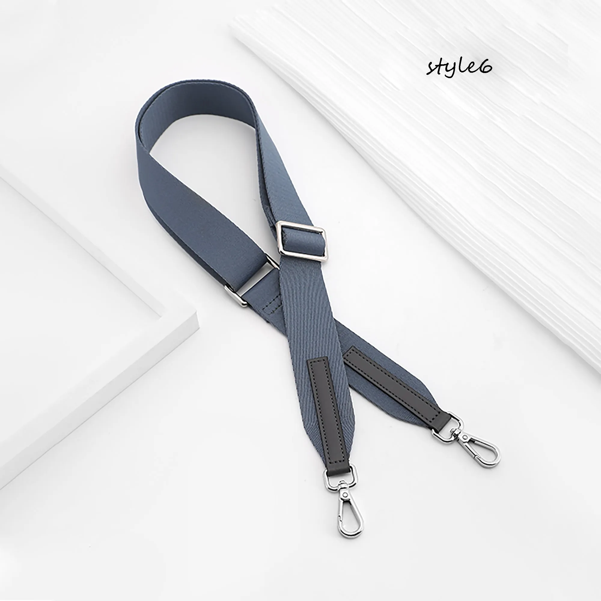 Adjustable style shoulder strap for transforming a backpack into a canvas crossbody bag, wide shoulder strap