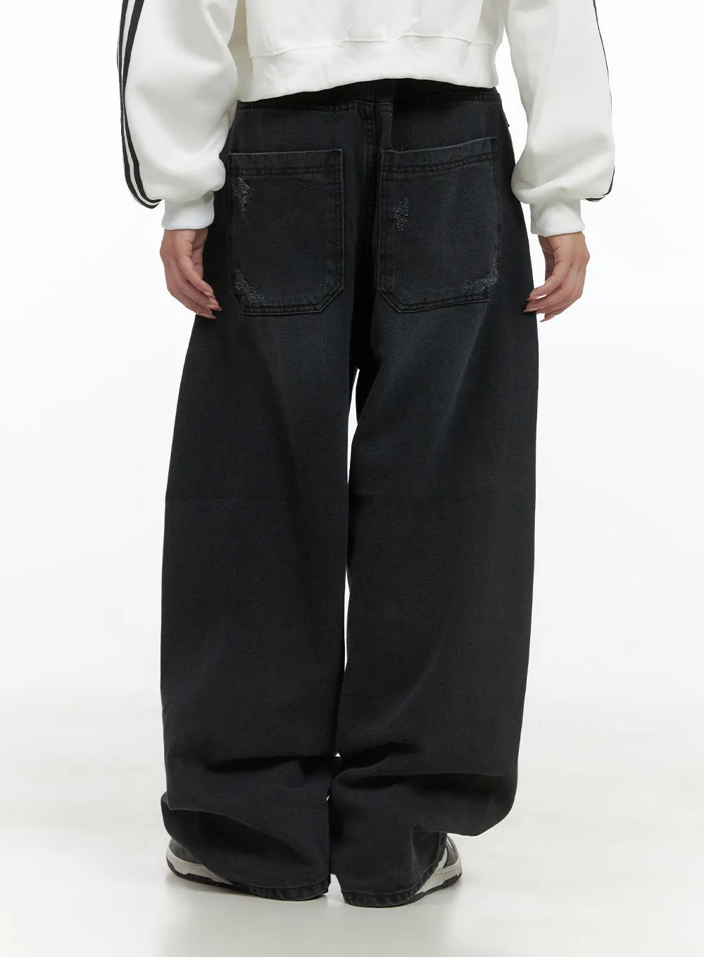 Cleo Dark Baggy Jeans CS403