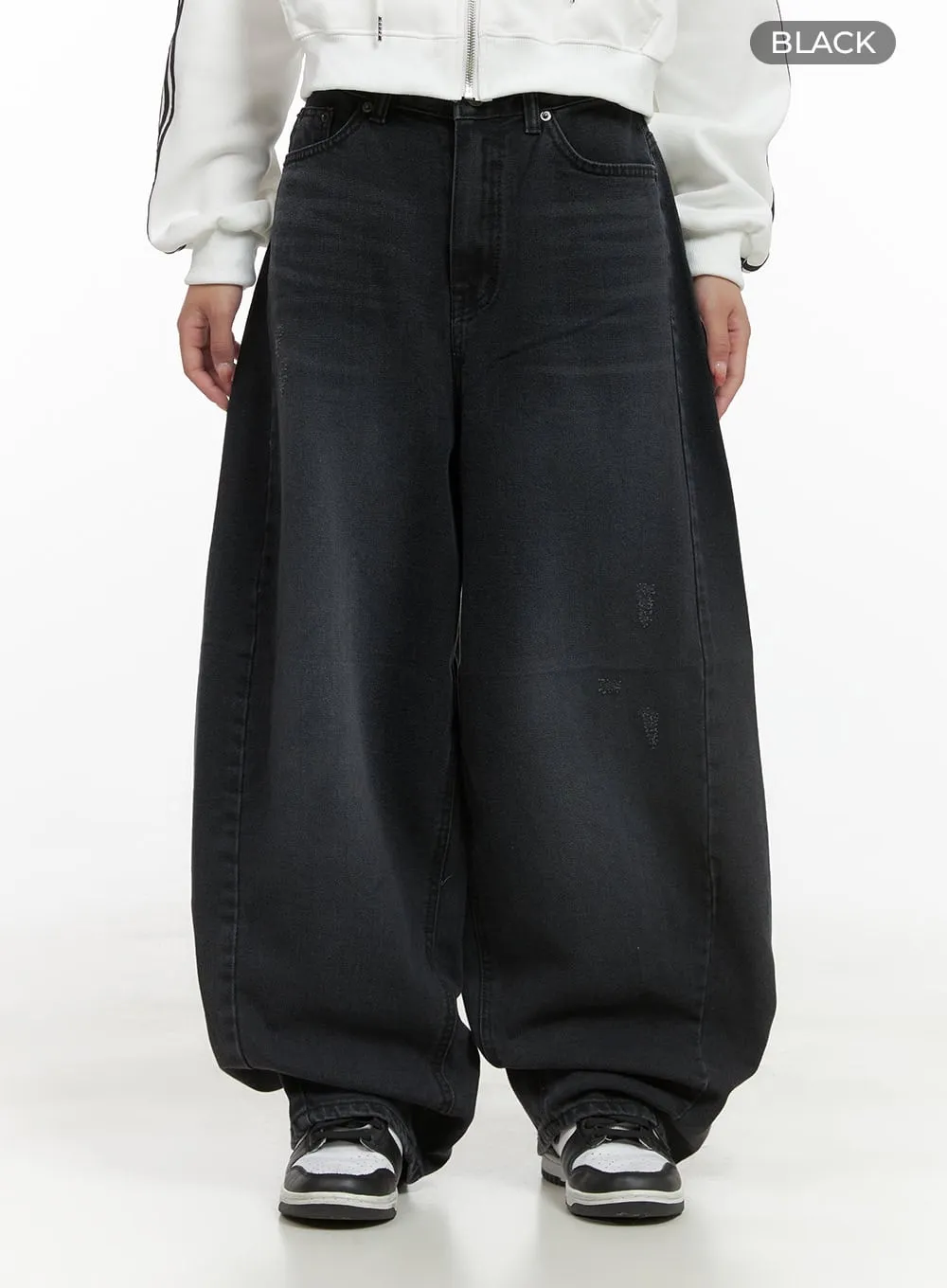 Cleo Dark Baggy Jeans CS403