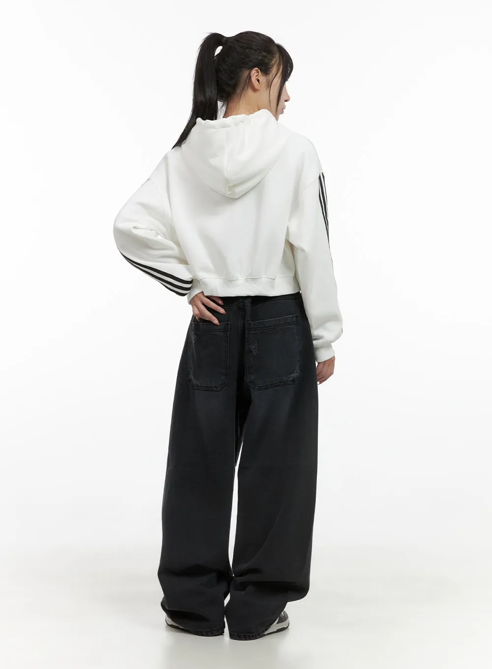Cleo Dark Baggy Jeans CS403