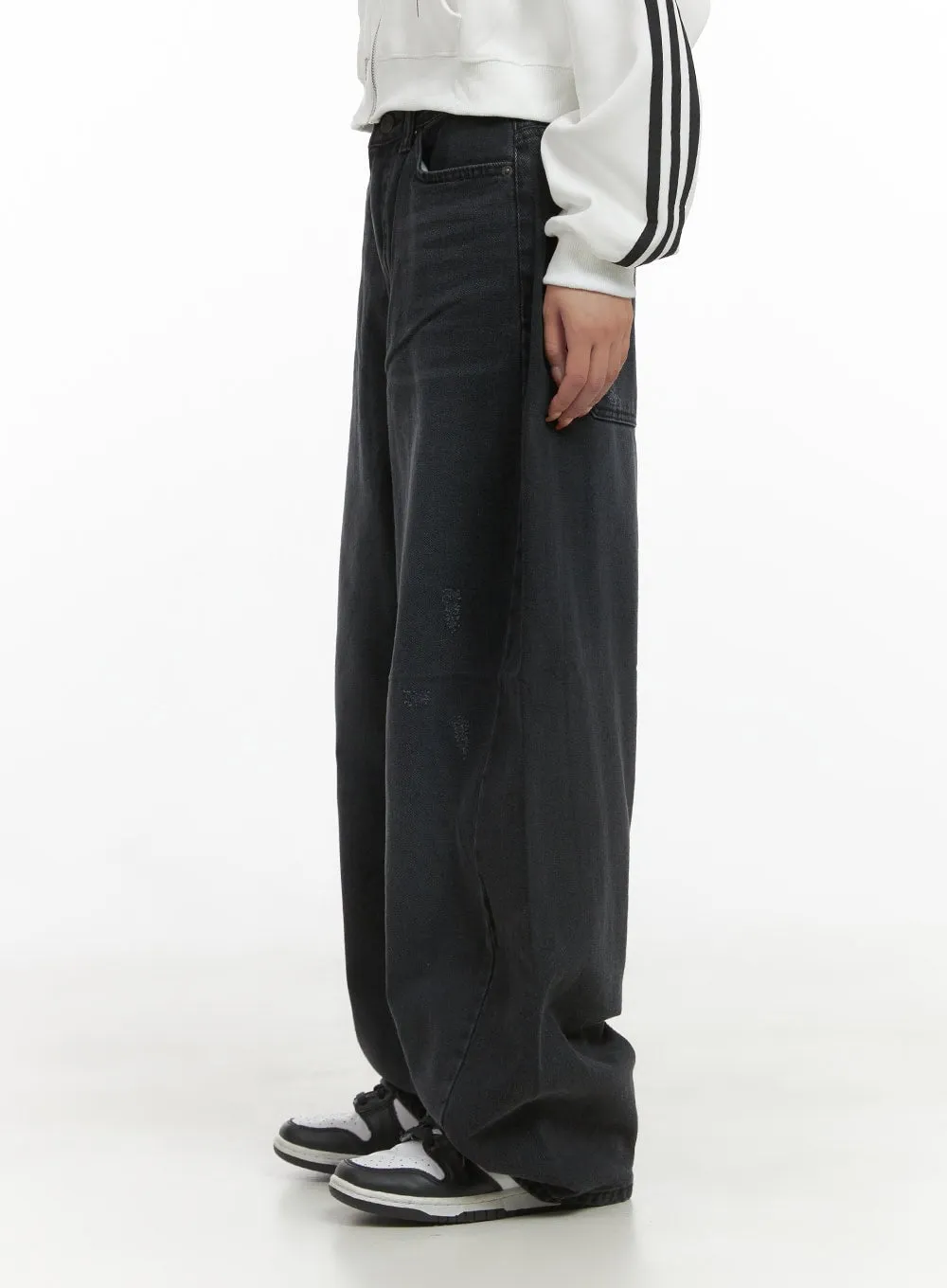 Cleo Dark Baggy Jeans CS403