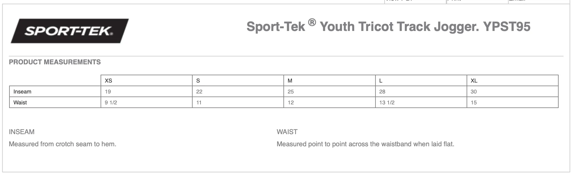 Crescent Bay Pony Club Sport-Tek  Tricot Track Jogger, Adult   Youth Sizes