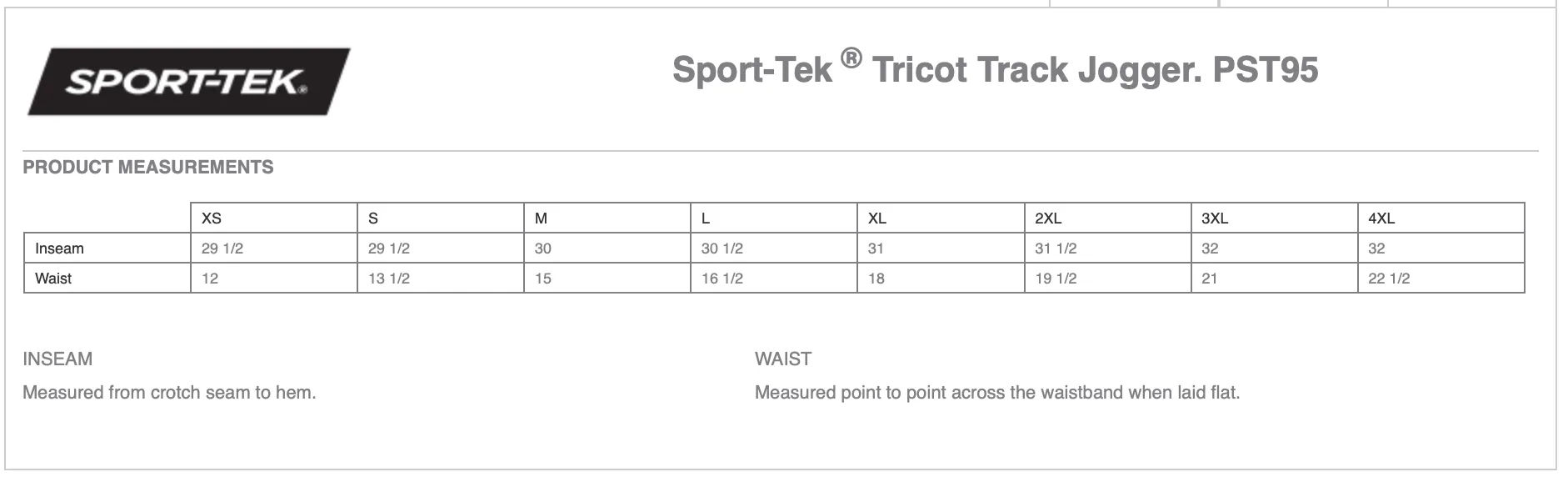 Crescent Bay Pony Club Sport-Tek  Tricot Track Jogger, Adult   Youth Sizes