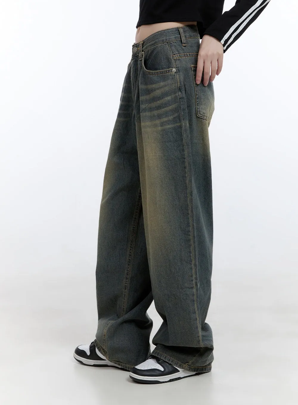 Edna Washed Baggy Denim Jeans CG413