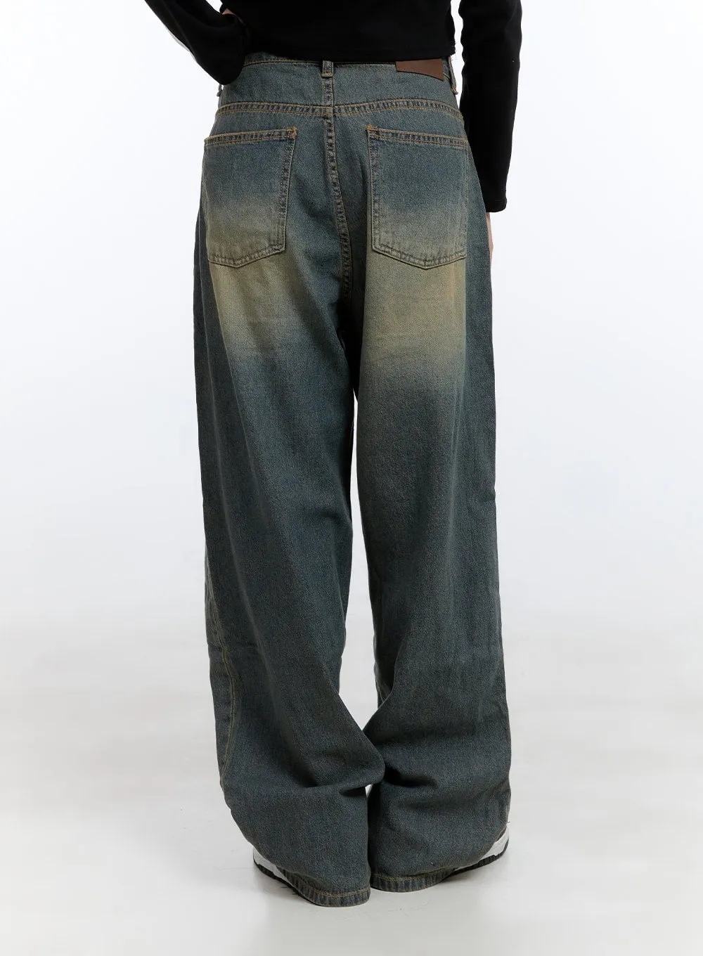 Edna Washed Baggy Denim Jeans CG413
