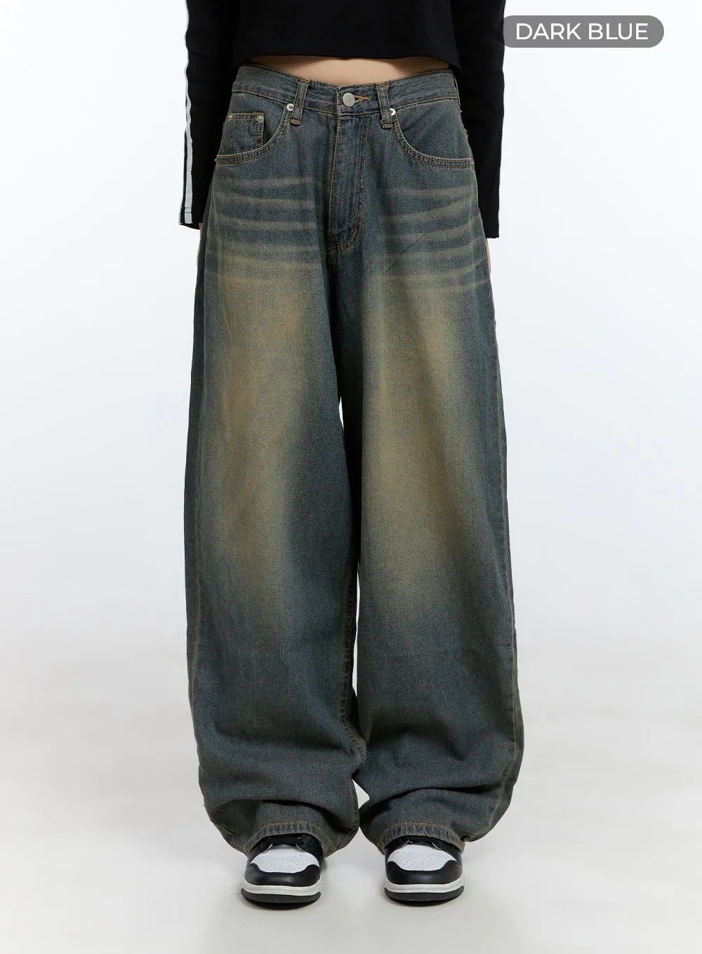 Edna Washed Baggy Denim Jeans CG413