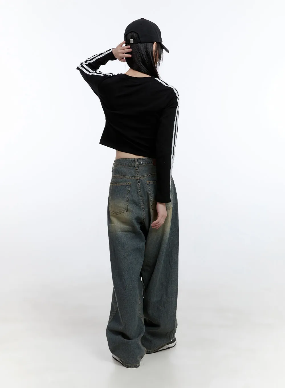Edna Washed Baggy Denim Jeans CG413