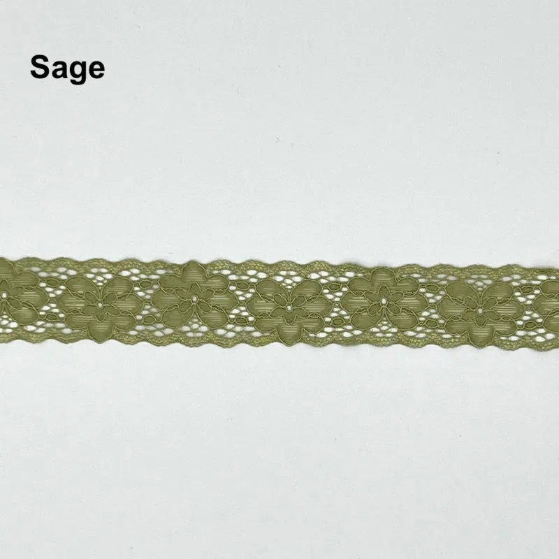 Elastic Lingerie - Floral - 25mm - Various