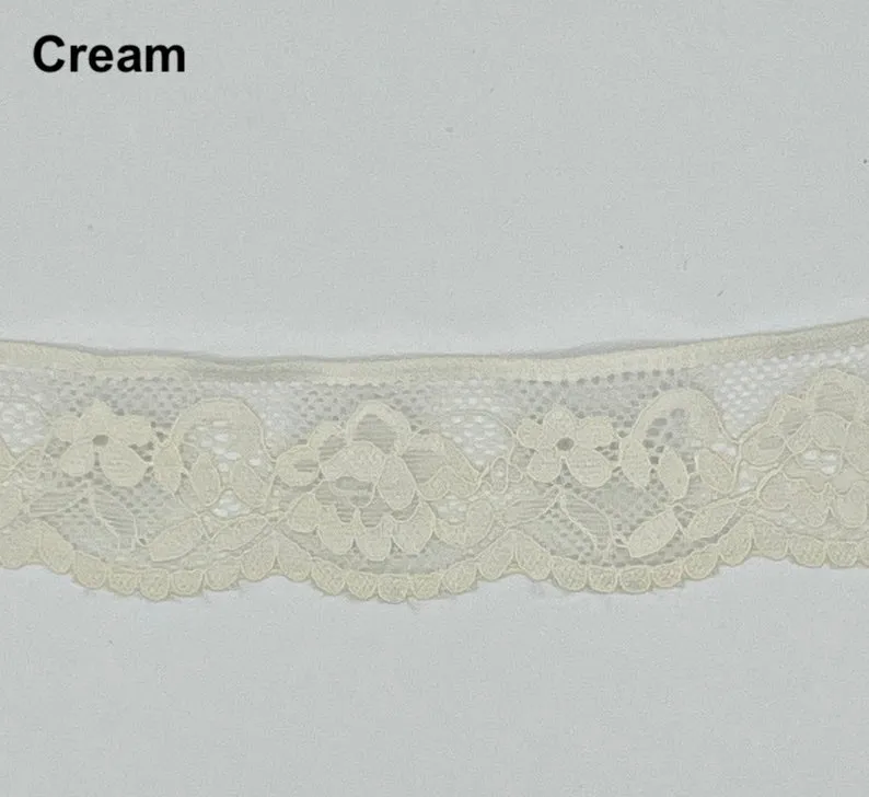 Elastic Lingerie - Floral - 33mm - Various