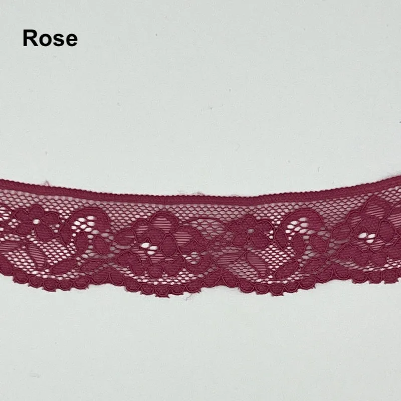 Elastic Lingerie - Floral - 33mm - Various