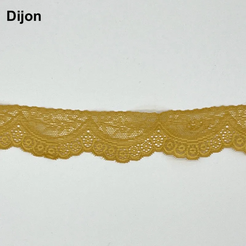 Elastic Lingerie - Scallop - 35mm - Various