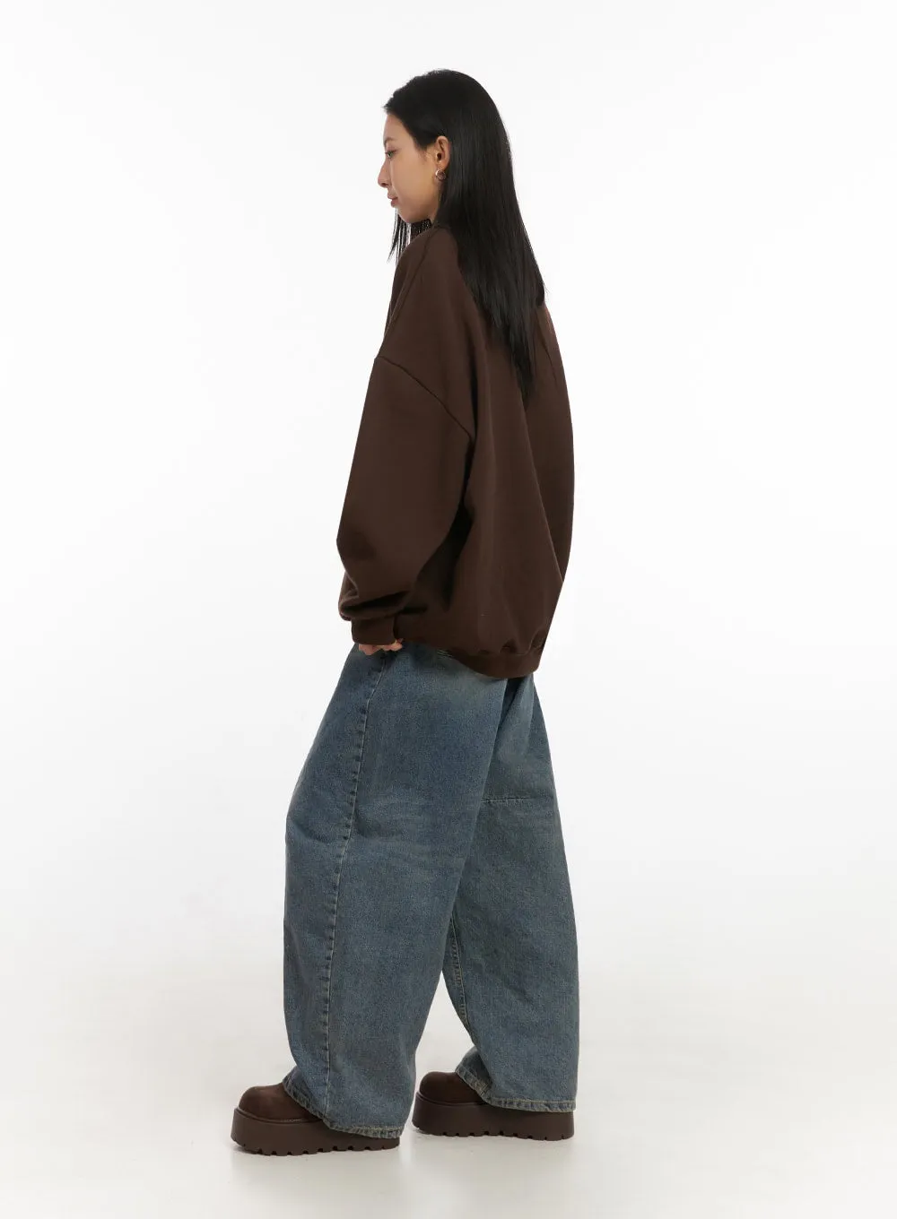 Grace Wide-Leg Baggy Jeans IJ503