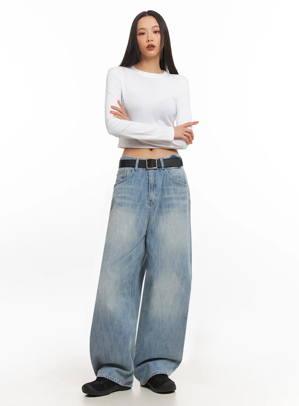 Kimberly Wide-Fit Baggy Jeans IA504