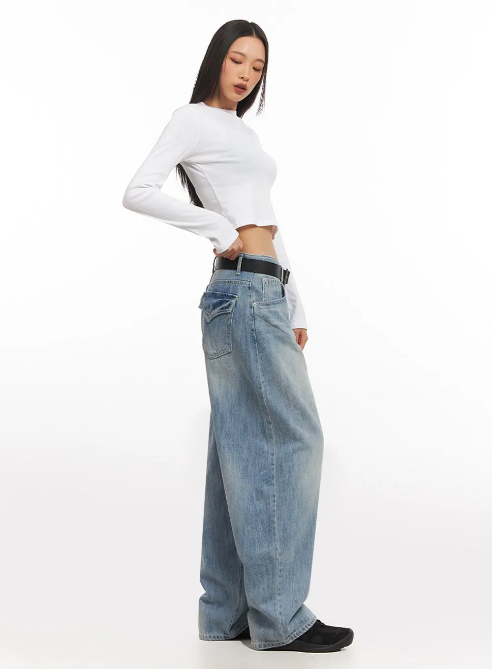 Kimberly Wide-Fit Baggy Jeans IA504