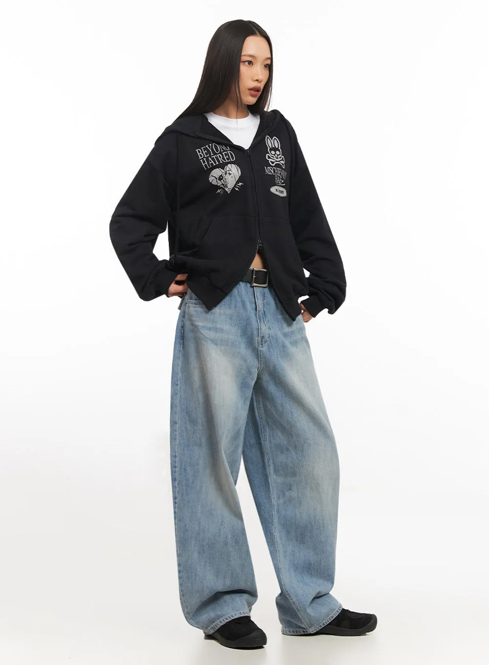 Kimberly Wide-Fit Baggy Jeans IA504