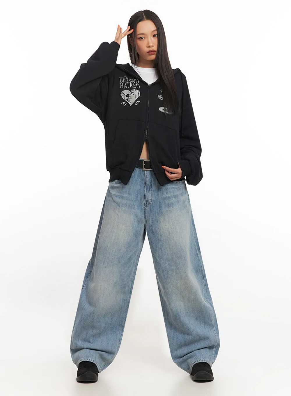 Kimberly Wide-Fit Baggy Jeans IA504