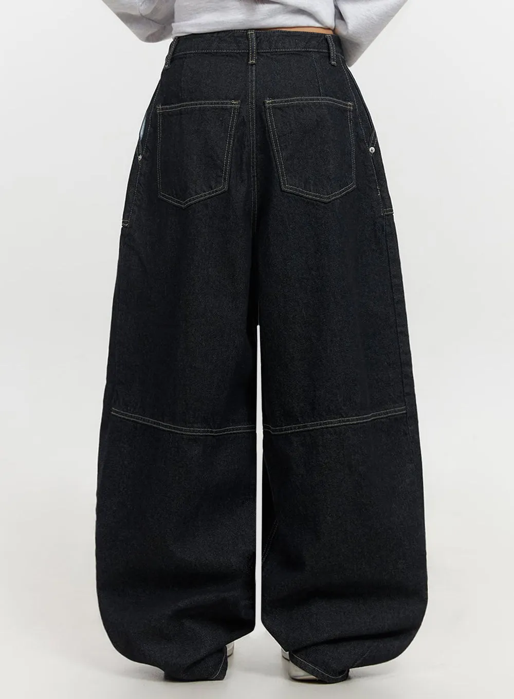 Kristine Stitched Baggy Jeans IF510