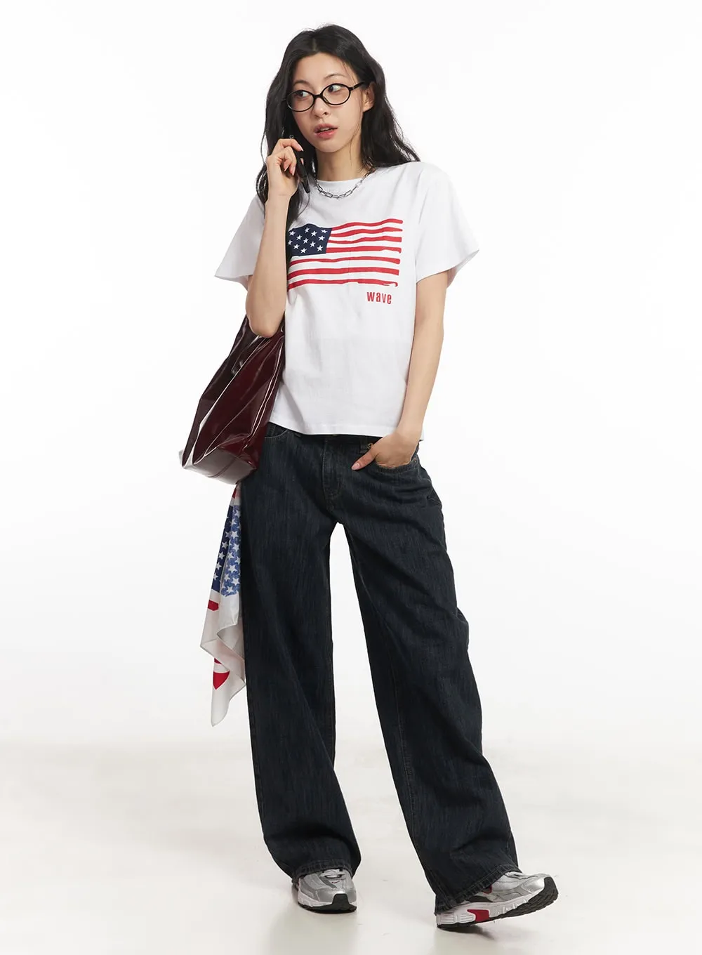 Linny Low-Rise Baggy Jeans CA503
