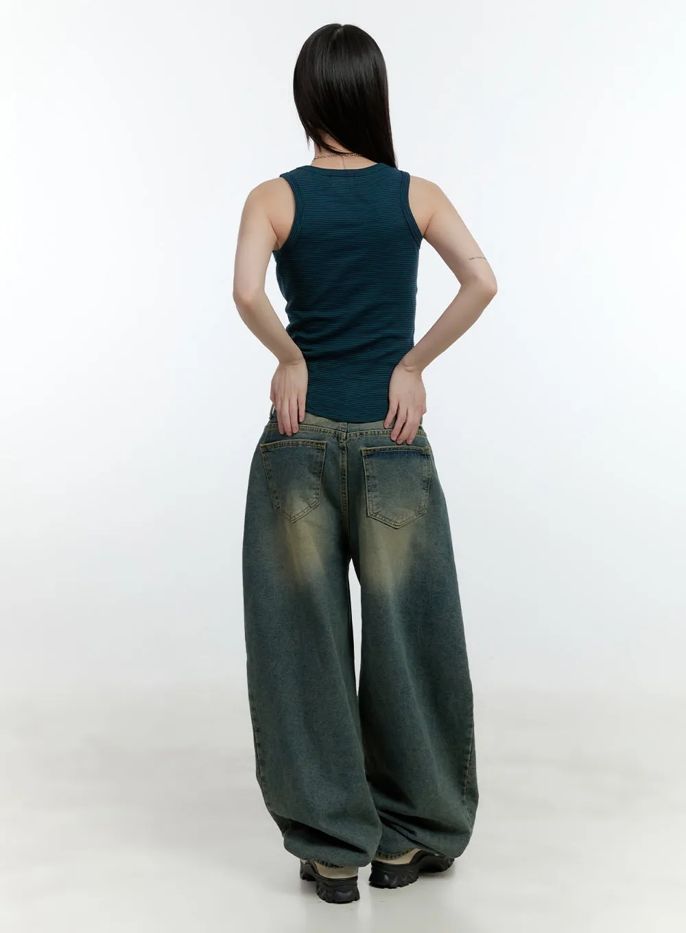 Malorie Washed Baggy Jeans CF506