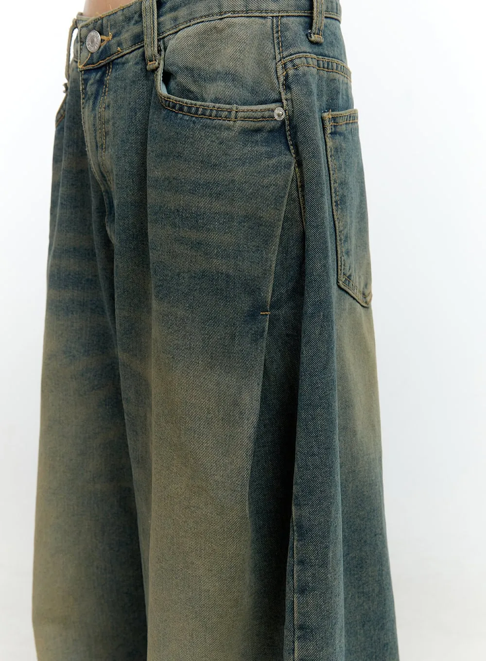 Malorie Washed Baggy Jeans CF506
