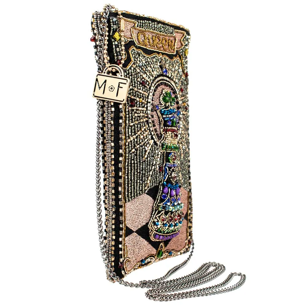 Mary Frances Your Move Crossbody Phone Bag Beaded Black Handbag Bag New