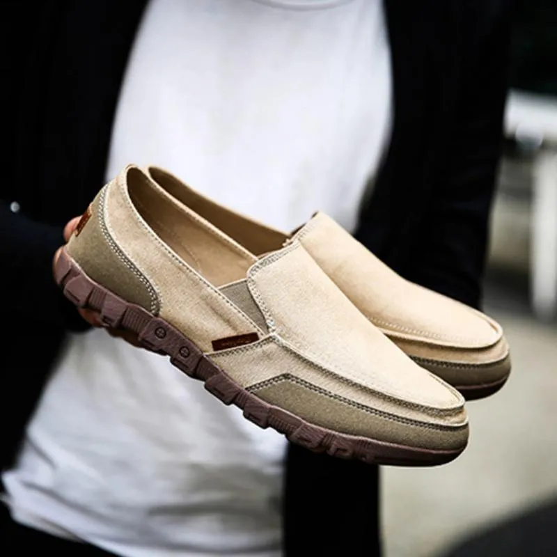 Men's Casual Canvas Slip-Ons | Plus Size