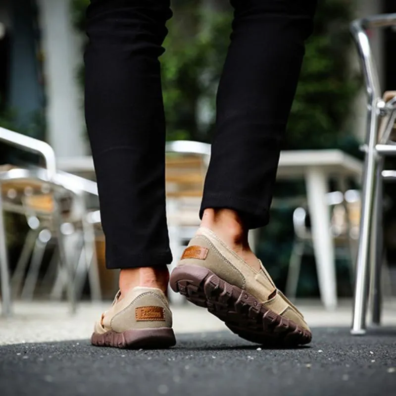 Men's Casual Canvas Slip-Ons | Plus Size