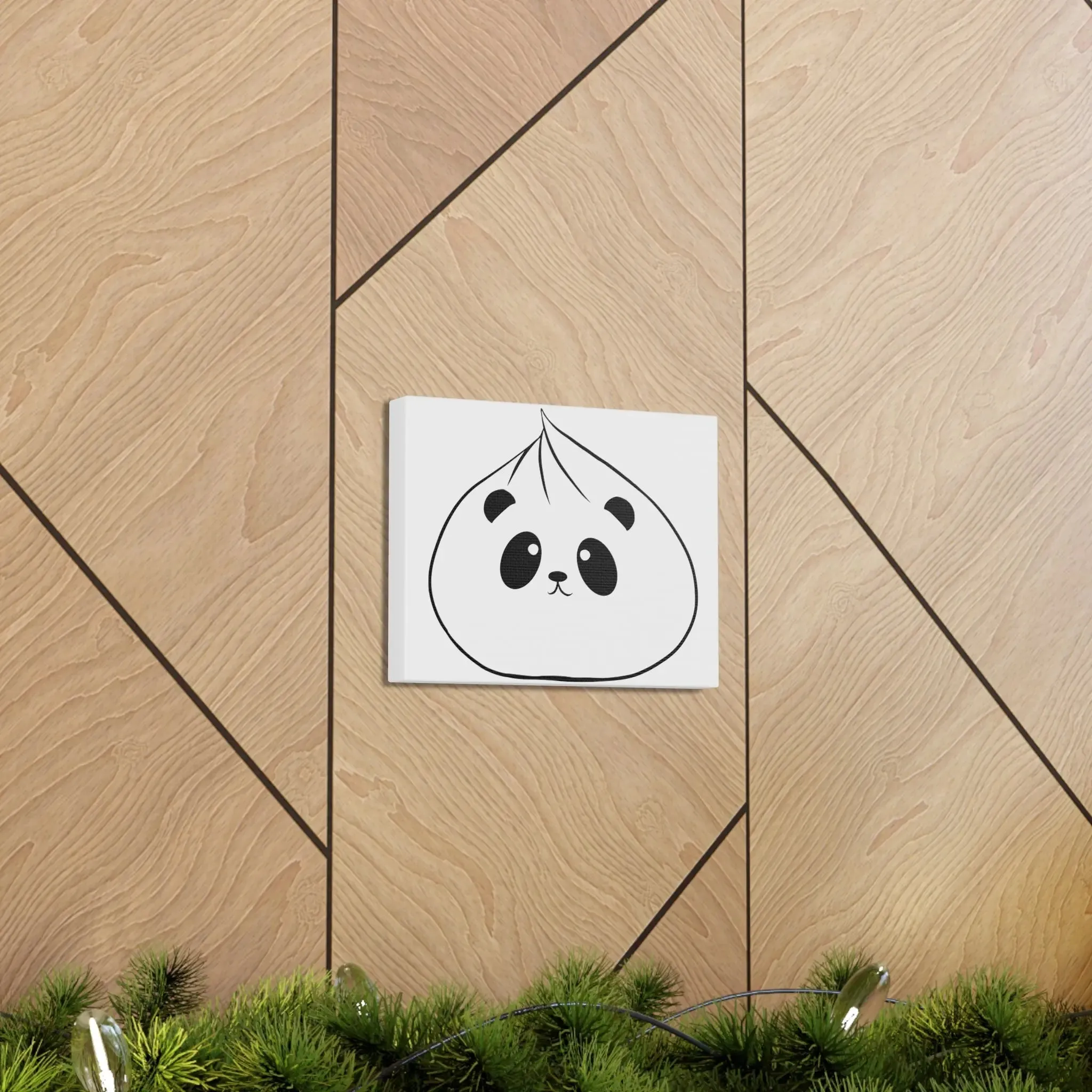 Panda Dumpling Wall Art Decor