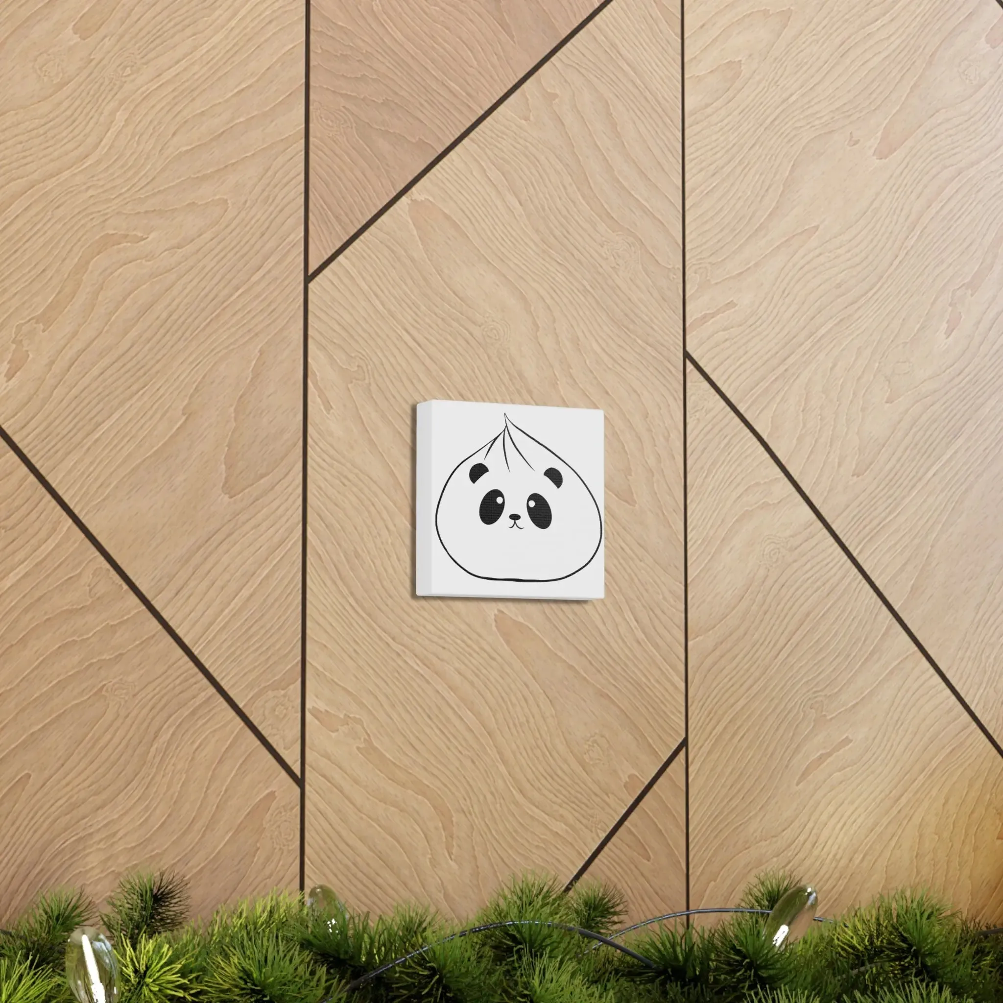 Panda Dumpling Wall Art Decor