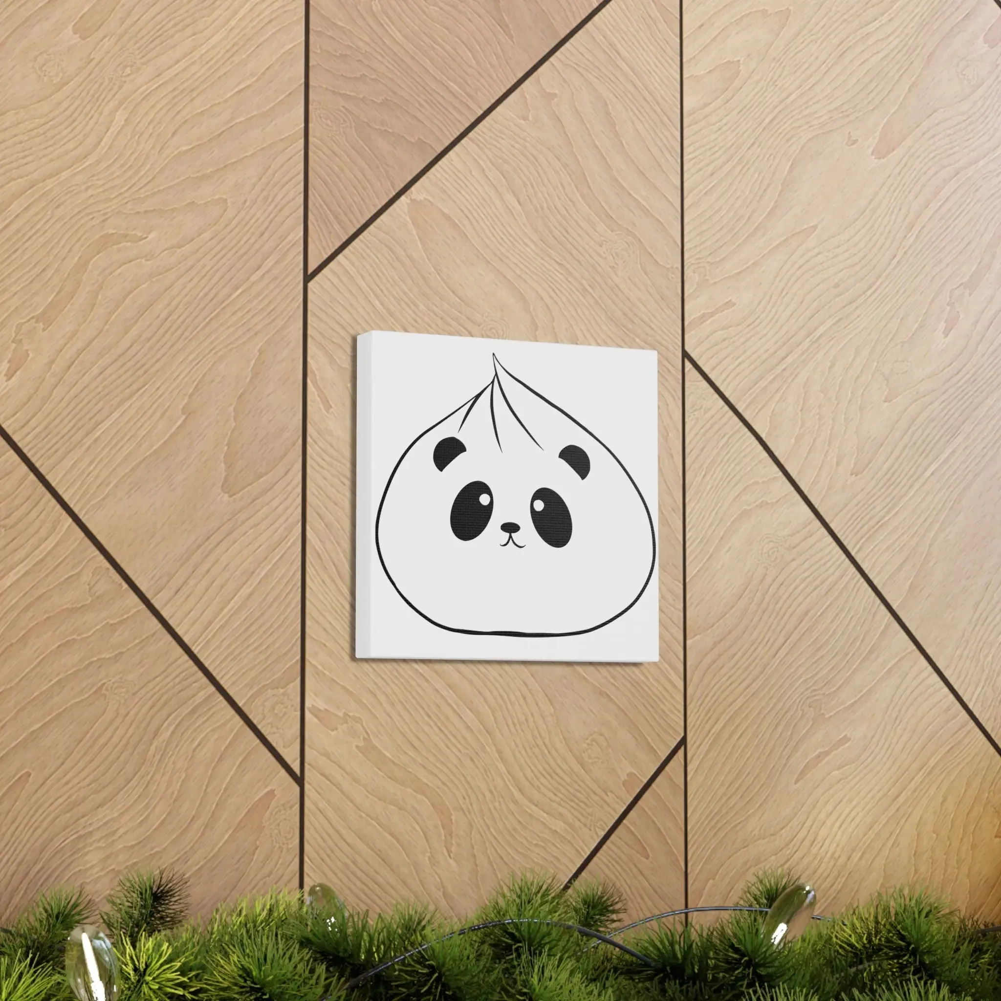 Panda Dumpling Wall Art Decor