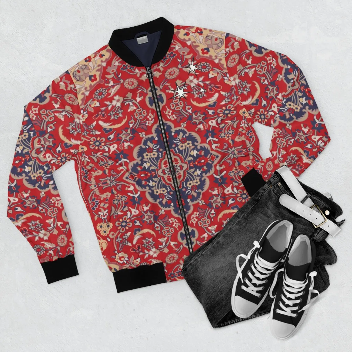 The Dude's Carpet | Lebowski Lightweight Bomber Jacket