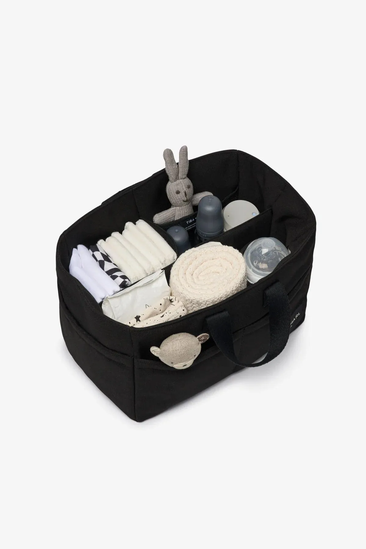 Tiba   Marl Baby The Canvas Organiser Caddy in Black (26cm)