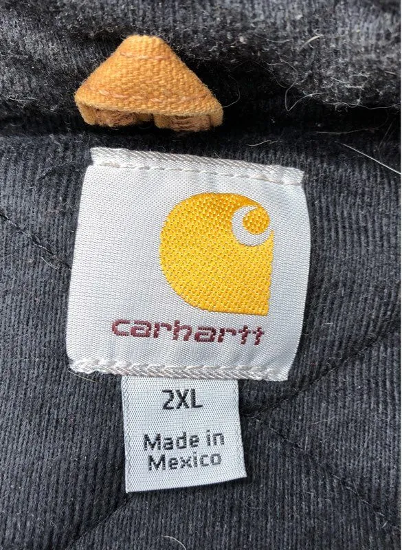 Y2K 2000s Carhartt Men's Brown J130-211 Cotton Bomber Jacket - Size 2XL