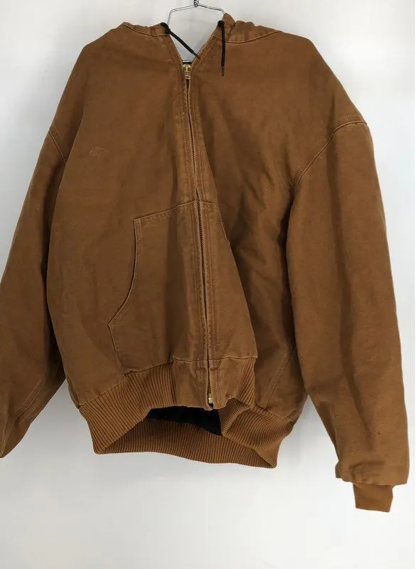Y2K 2000s Carhartt Men's Brown J130-211 Cotton Bomber Jacket - Size 2XL